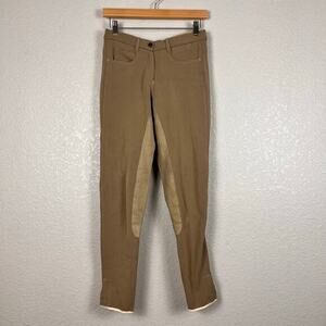 Vequi Comfort Womens Riding Breeches Large Tan Full Seat Equestrian Jodhpurs‎